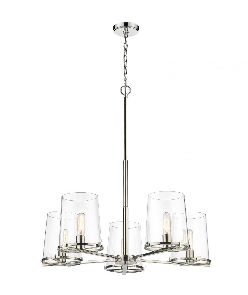 5 Light Chandelier : 3032-5PN